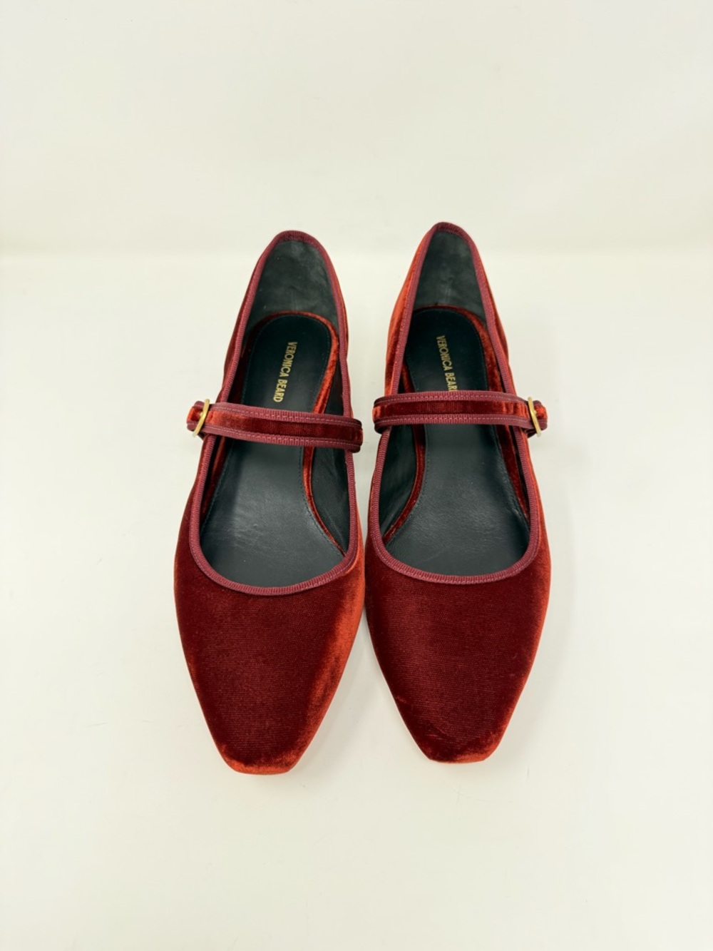 New Veronica Beard Cade Velvet Mary Jane Ballet Pump Sz 10 - Picture 7 of 13